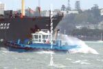 ID 2721 WAIPAPA (2002/338grt/IMO 9212072) seen here at Auckland, New Zealand assisting the arrival of TASMAN MARINER in high winds.